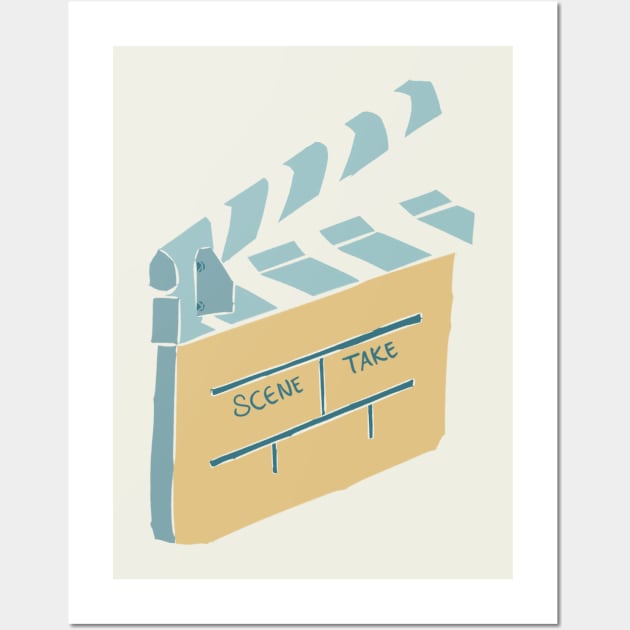 Movie Clapperboard Wall Art by Naara